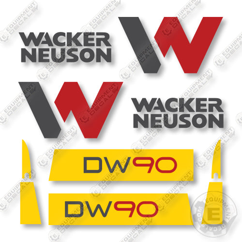 Wacker Neuson DW90 Decal Kit Wheel Dumper -Aftermarket Kit
