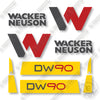 Image of Wacker Neuson DW90 Decal Kit Wheel Dumper -Aftermarket Kit