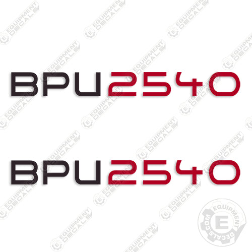Fits Wacker Neuson BPU2540 Decal Kit Vibratory Plate