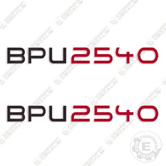 Fits Wacker Neuson BPU2540 Decal Kit Vibratory Plate