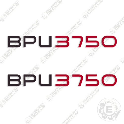 Fits Wacker Neuson BPU3750 Decal Kit Vibratory Plate