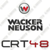 Image of Wacker Neuson CRT48 Decal Kit Ride On Trowel- Aftermarket Kit