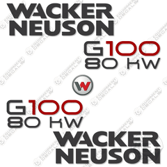 Fits Wacker Neuson G100 Decal Kit Diesel Generator