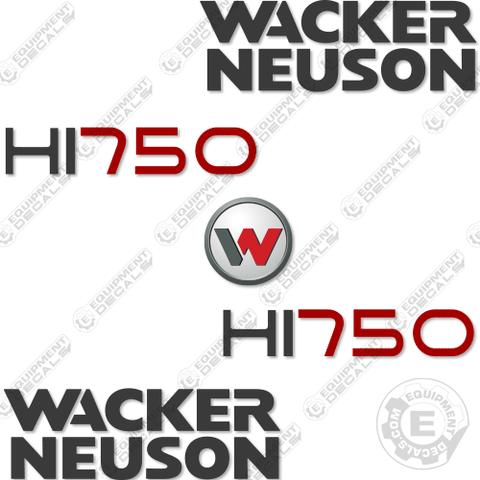 Fits Wacker Neuson HI750 Decal Kit Heater