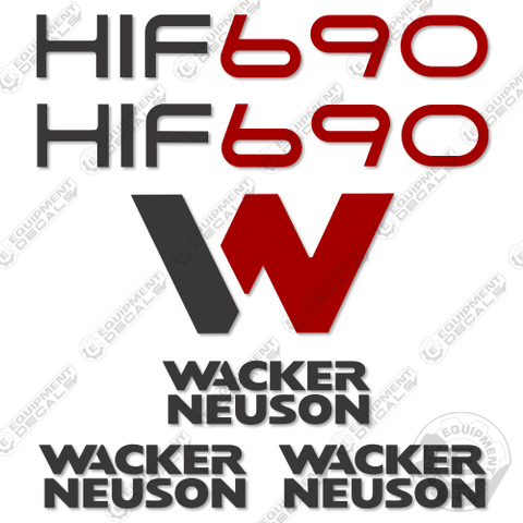 Fits Wacker Neuson HIF 690 Decal Kit Heater