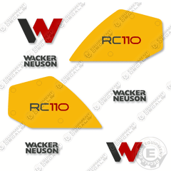 Fits Wacker Neuson RC110 Decal Kit Roller