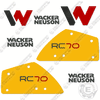 Image of Fits Wacker Neuson RC70 Decal Kit Roller