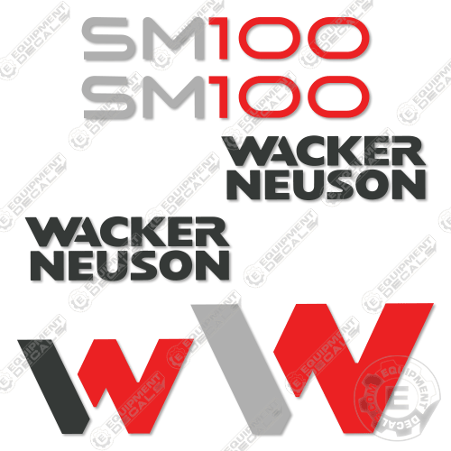 Fits Wacker Neuson SM100 Decal Kit Mini Loader