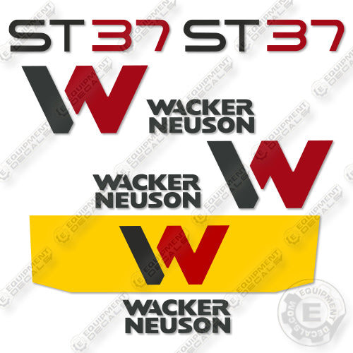Fits Wacker Neuson ST37 Decal Kit Loader 2020+