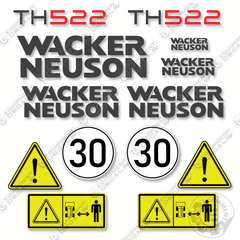 Fits Wacker Neuson TH522 Telehandler Decal Kit