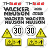 Image of Fits Wacker Neuson TH522 Telehandler Decal Kit