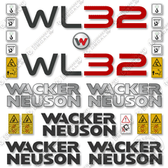 Fits Wacker Neuson WL32 Decal Kit Wheel Loader