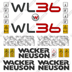 Fits Wacker Neuson WL36 Decal Kit Wheel Loader