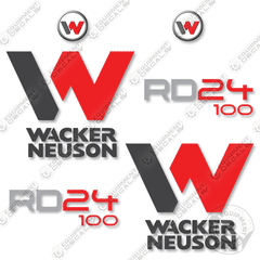 Fits Wacker Neuson RD24-100 Decal Kit Roller