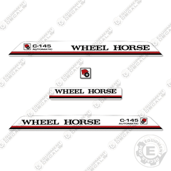 Fits Wheel Horse C-145 Decal Kit Riding Mower