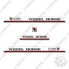 Fits Wheel Horse C-165 Decal Kit Riding Mower