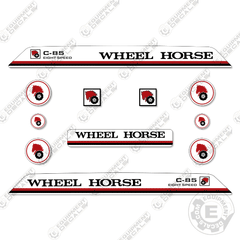 Fits Wheel Horse C-85 Decal Kit Riding Mower