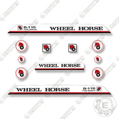 Wheel Horse B-115 Decal Tractor - Aftermarket Kit