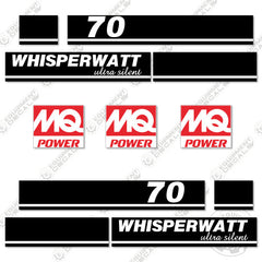Fits Multiquip Whisperwatt 70 Decal Kit Generator