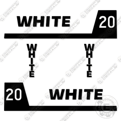 Fits White 20 Decal Kit Forklift Truck