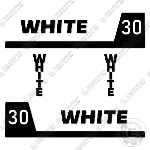 Fits White 30 Decal Kit Forklift Truck
