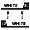 Image of Fits White 30 Decal Kit Forklift Truck