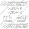 Image of Whiteman WBH-16 Decal Kit Concrete Buggy- Aftermarket Kit