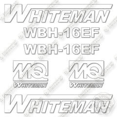 Whiteman WBH-16EF Decal Kit Concrete Buggy- Aftermarket Kit