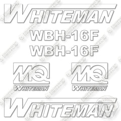 Whiteman WBH-16F Decal Kit Concrete Buggy- Aftermarket Kit