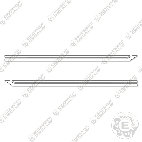 Fits Winnebago Horizon Side Stripe Decal Kit RV - 8FT Stripe Set - CUSTOM WHITE!