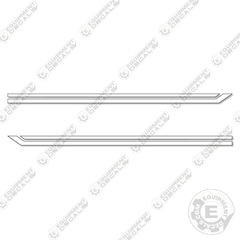 Fits Winnebago Horizon Side Stripe Decal Kit RV - 8FT Stripe Set - CUSTOM WHITE!