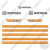 Image of Wirtgen W200i Decal Kit Cold Milling Machine - Aftermarket Kit