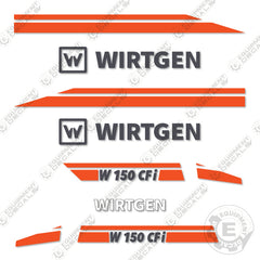 Fits Wirtgen W150 CFi Decal Kit Cold Milling