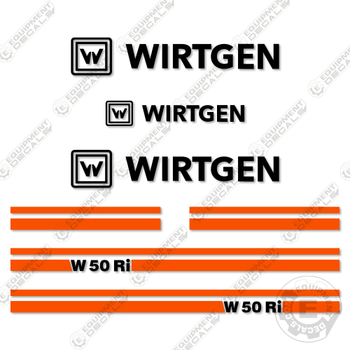 Fits Wirtgen W50Ri Decal Kit Cold Milling