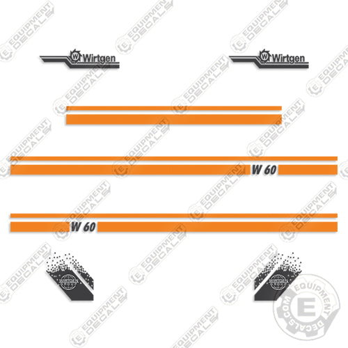 Wirtgen W60 Decal Kit Cold Milling