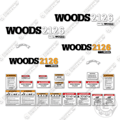 Fits Woods 2126 Decal Kit Rotary Cutter