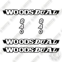 Woods Dual 840 Decal Kit Rotary Cutter - Aftermarket Kit