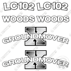 Fits Woods LC102 Decal Kit Front End Loader Attachment