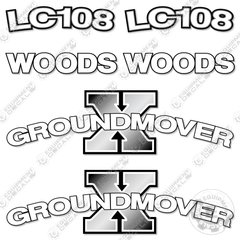 Fits Woods LC108 Decal Kit Front End Loader Attachment