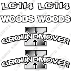 Fits Woods LC114 Decal Kit Front End Loader Attachment