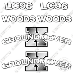 Fits Woods LC96 Decal Kit Front End Loader Attachment