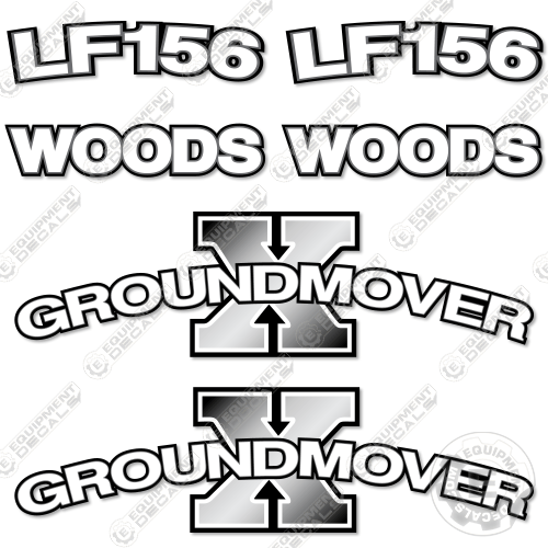 Fits Woods LF156 Decal Kit Front End Loader Attachment