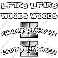 Fits Woods LF156 Decal Kit Front End Loader Attachment