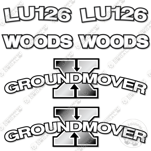 Fits Woods LU126 Decal Kit Front End Loader Attachment