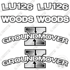 Fits Woods LU126 Decal Kit Front End Loader Attachment