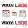 Image of Woods L306 Decal Kit Rotary Cutter - Aftermarket Kit