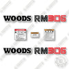 Image of Woods RM306 Decal Kit 6' Finish Mower - Aftermarket Kit