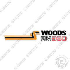 Fits Woods RM360 Decal Kit Finish Mower