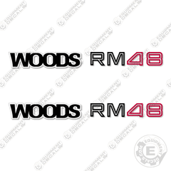 Fits Woods RM48 Decal Kit Finish Mower