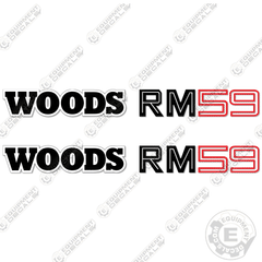 Fits Woods RM59 Decal Kit Finish Mower